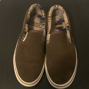 Women’s slip on Cozy Hug Sherpa lined slip on vans